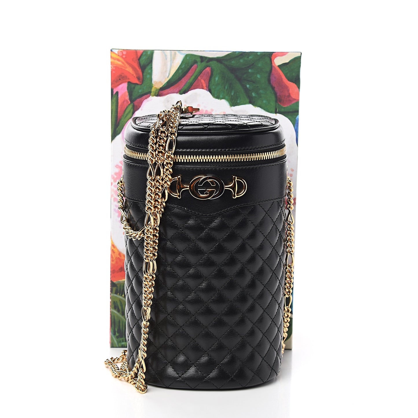 Calfskin Trapuntata Zumi Belt Bag Black