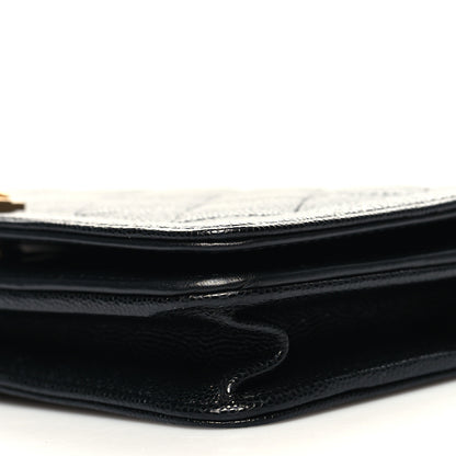 Chanel Caviar Quilted Boy Wallet On Chain WOC Black 11 of 12