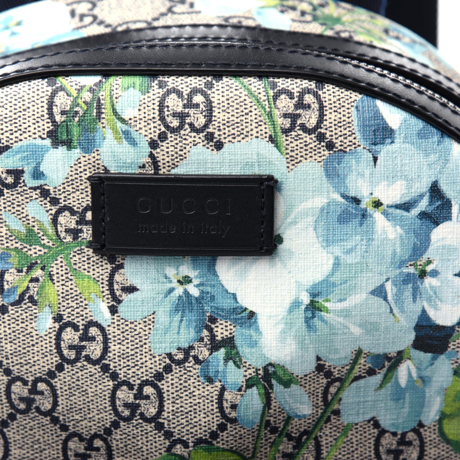 Gucci GG Supreme Monogram Blooms Small Day Backpack Blue 10 of 12