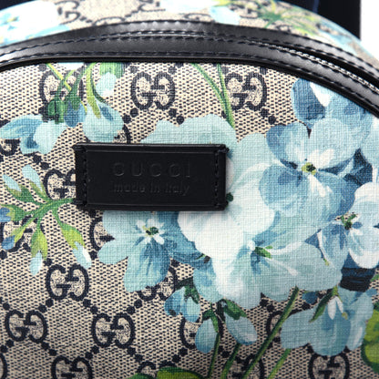 Gucci GG Supreme Monogram Blooms Small Day Backpack Blue 10 of 12
