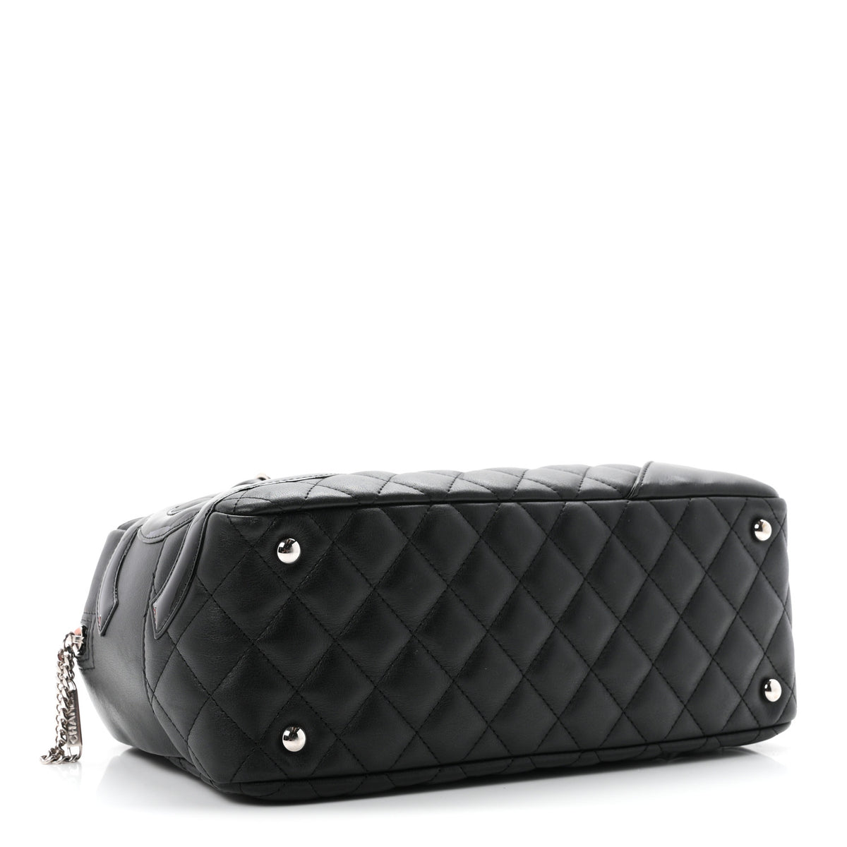 Chanel Calfskin Quilted Large Cambon Bowler Black 4 of 10