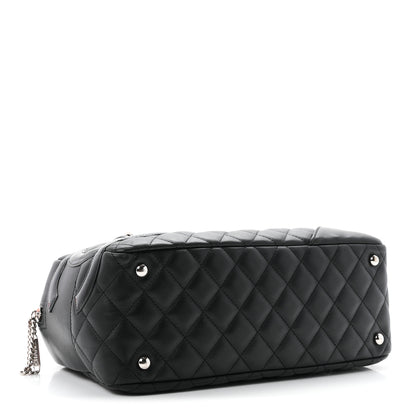 Chanel Calfskin Quilted Large Cambon Bowler Black 4 of 10