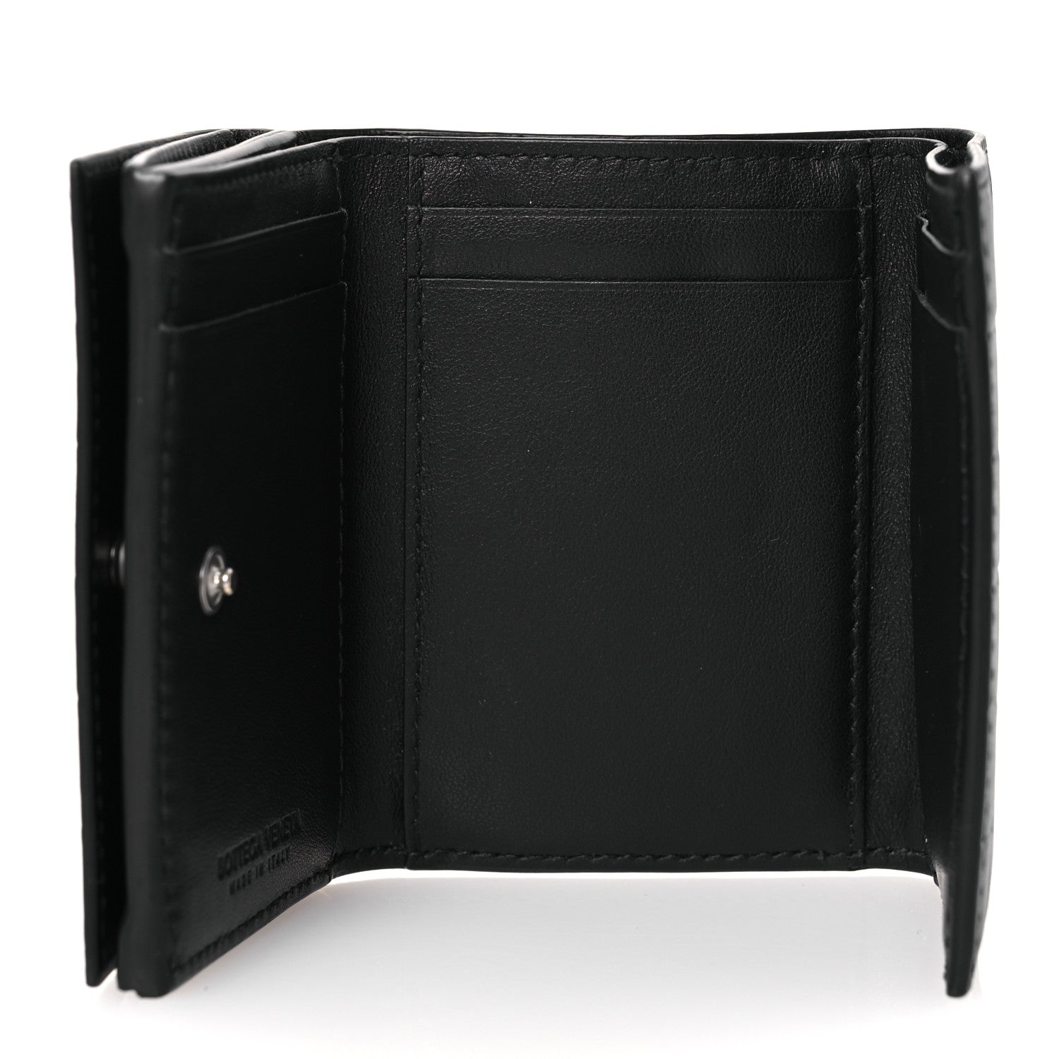 Bottega Veneta Nappa Intrecciato Tri-Fold Wallet Black 5 of 10