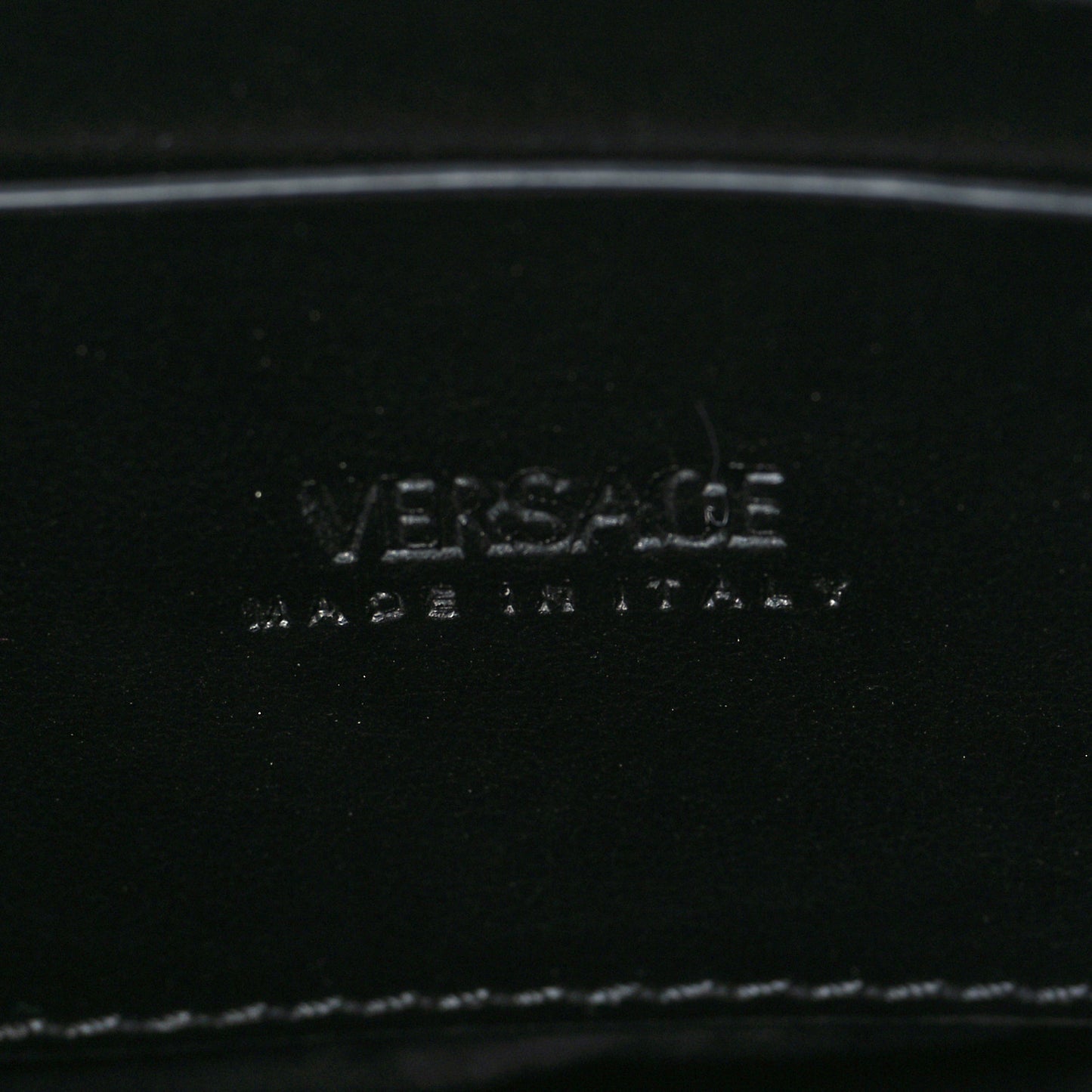 Calfskin Logo Messenger Bag Black