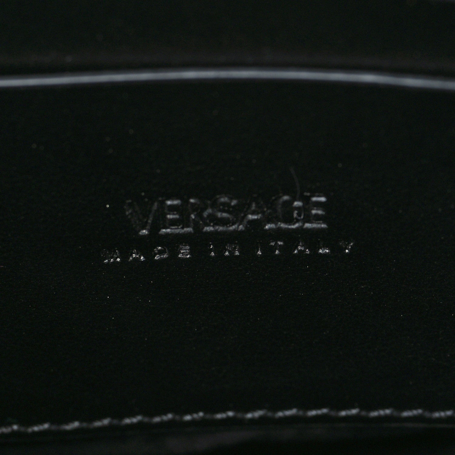 Versace Calfskin Logo Messenger Bag Black 5 of 6