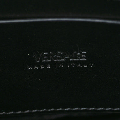Versace Calfskin Logo Messenger Bag Black 5 of 6