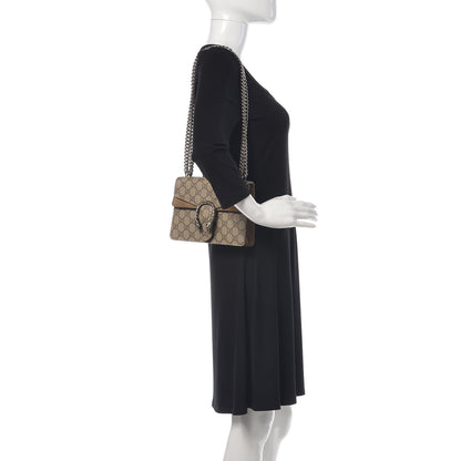 Gucci GG Supreme Monogram Mini Dionysus Shoulder Bag Taupe 2 of 12
