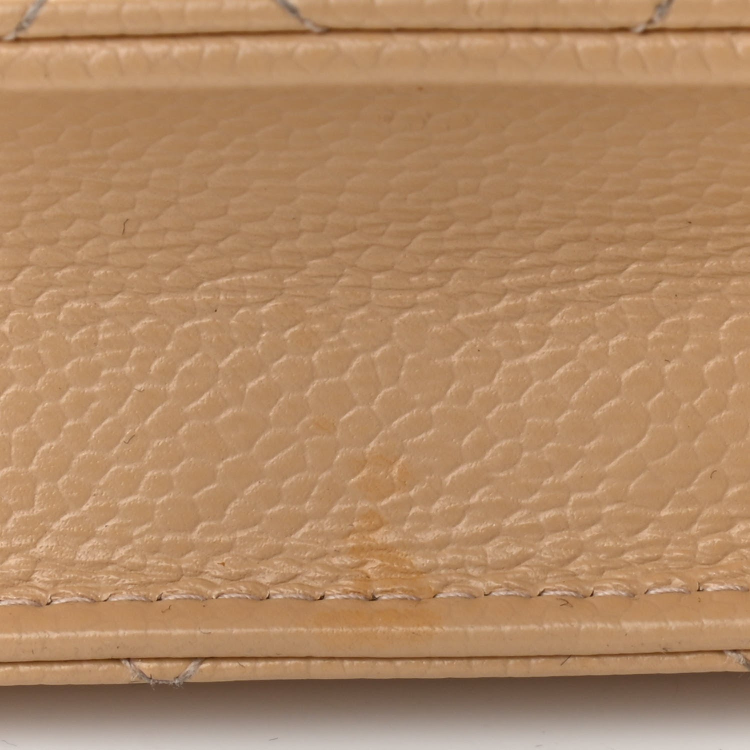 Chanel Caviar Quilted Wallet On Chain WOC Beige 13 of 13