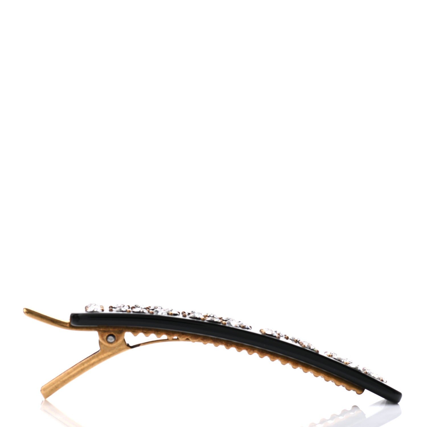 Gucci Resin Crystal Single Hair Barrette Black 5 of 5