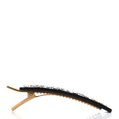Gucci Resin Crystal Single Hair Barrette Black 5 of 5