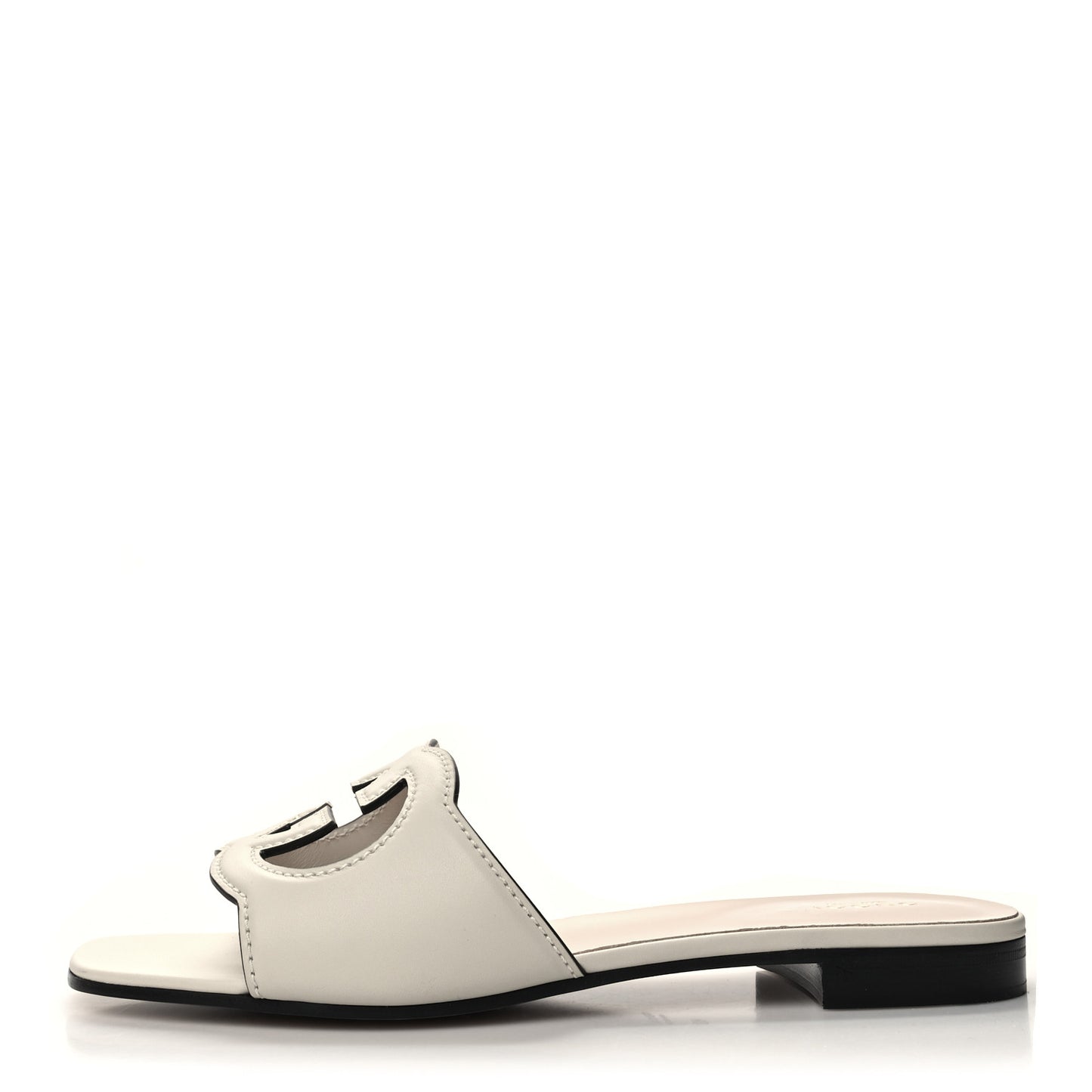 Calfskin Interlocking G Sandals 40 Mystic White
