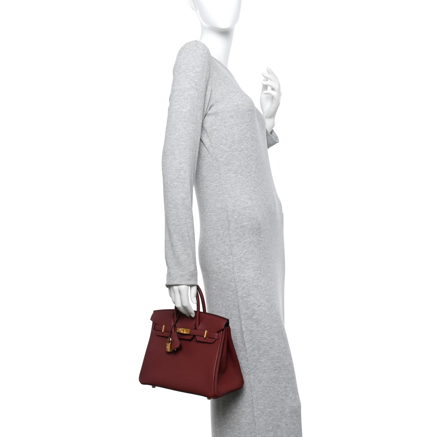 Hermes Togo Birkin 25 Rouge H 2 of 10