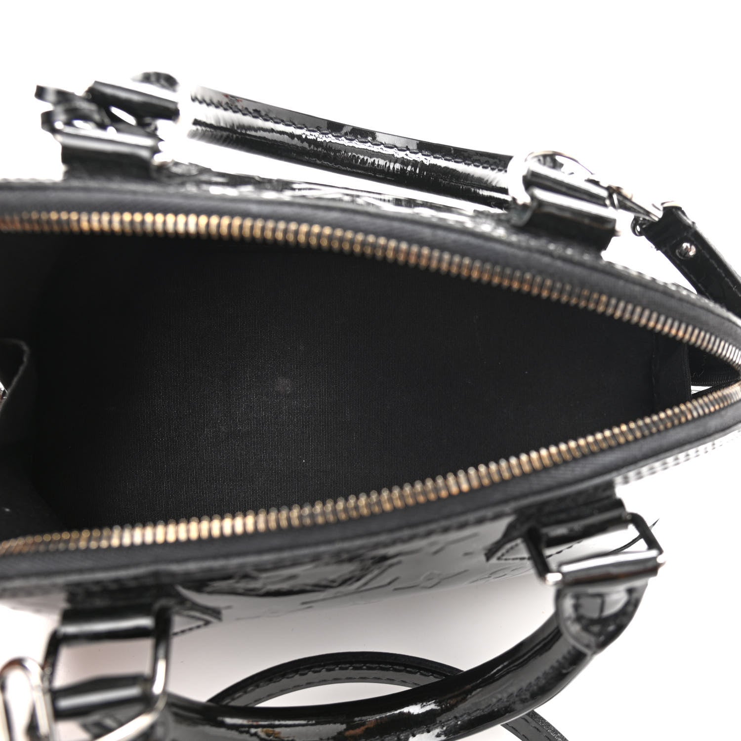 Louis Vuitton Vernis Alma BB Noir Magnetique 5 of 12