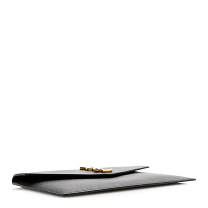 Saint Laurent Grain De Poudre Uptown Pouch Black 4 of 11