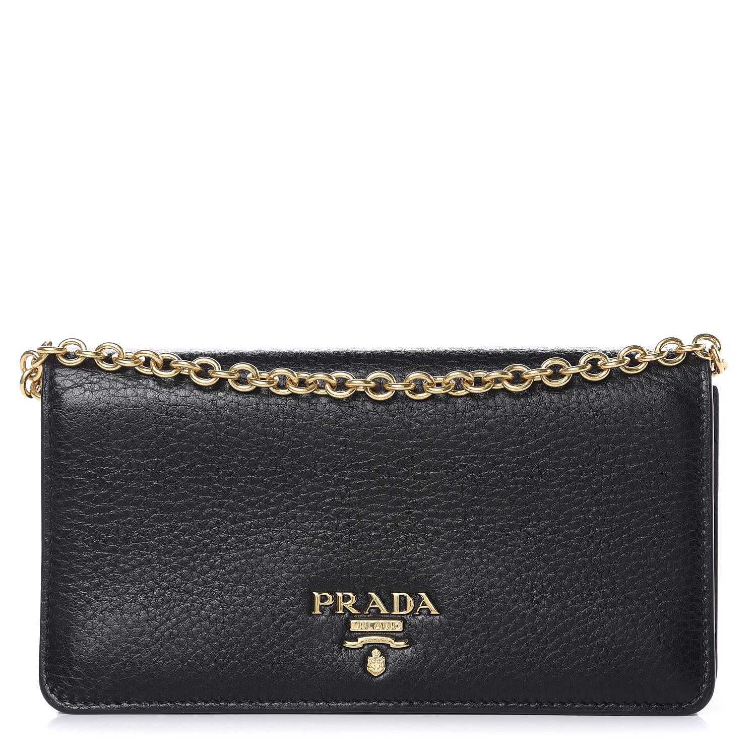 Prada Vitello Daino Mini Crossbody Bag Black 1 of 12