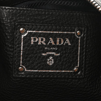 Prada Vitello Phenix Shoulder Bag Black 6 of 9