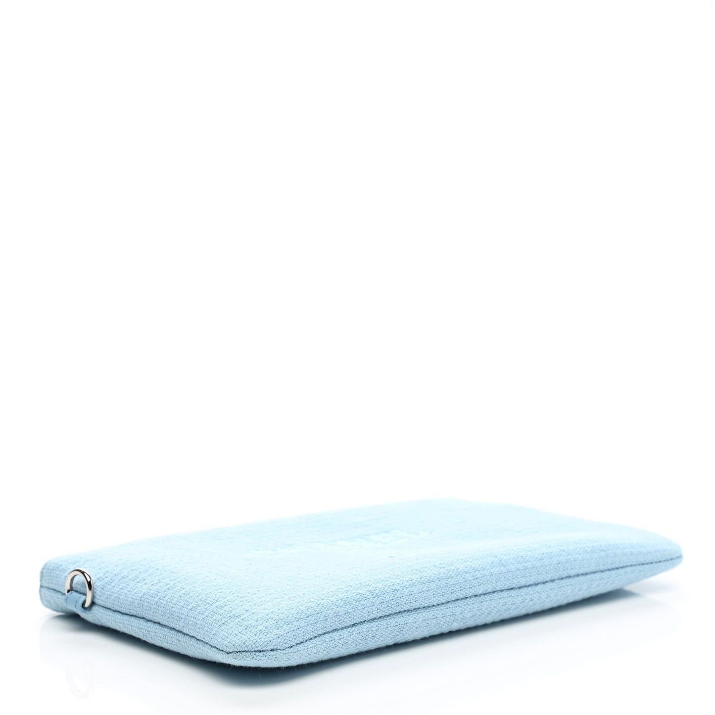 Mixed Fibers Small Deauville Pouch Blue