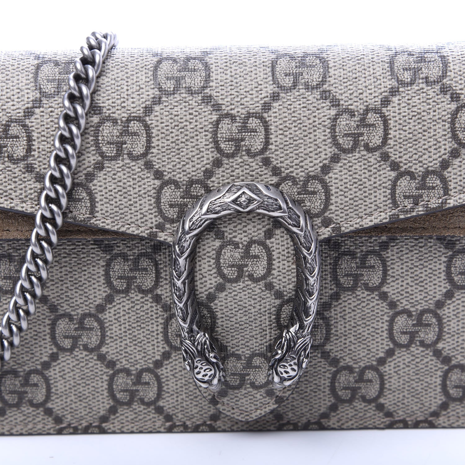 Gucci GG Supreme Monogram Super Mini Dionysus Shoulder Bag Taupe 8 of 8