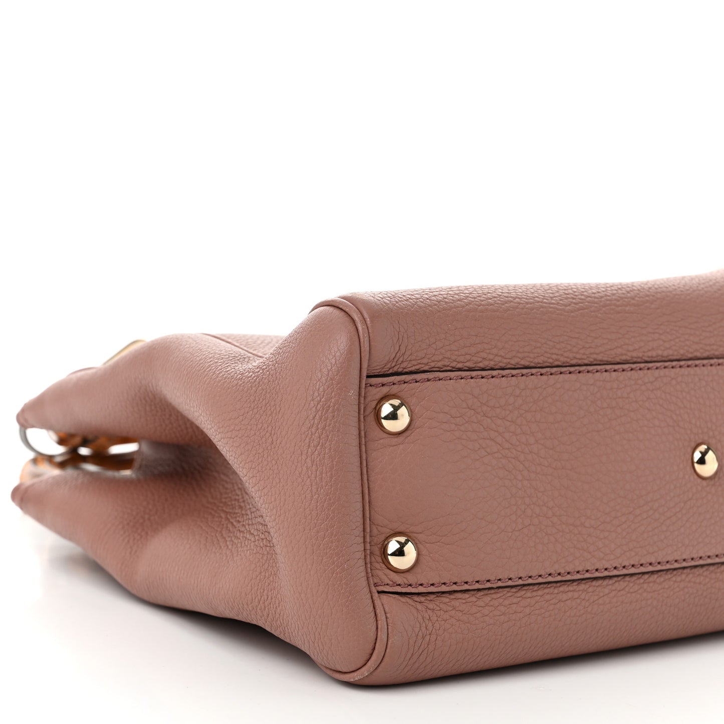 Calfskin Small Bamboo Shopper Tote Camelia