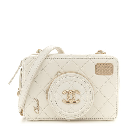 Chanel Lambskin Quilted Coco Click Bag White 1 of 12