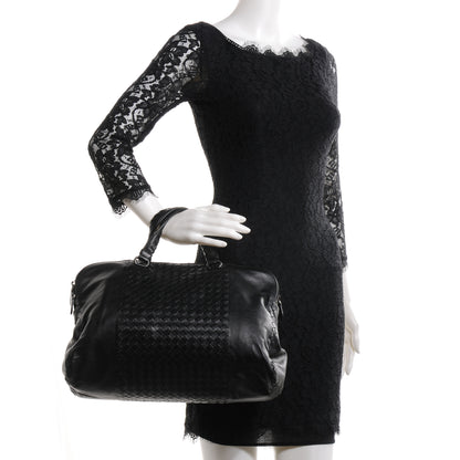 Bottega Veneta Leather Intrecciato Large Leggero Tote Nero Black 2 of 8