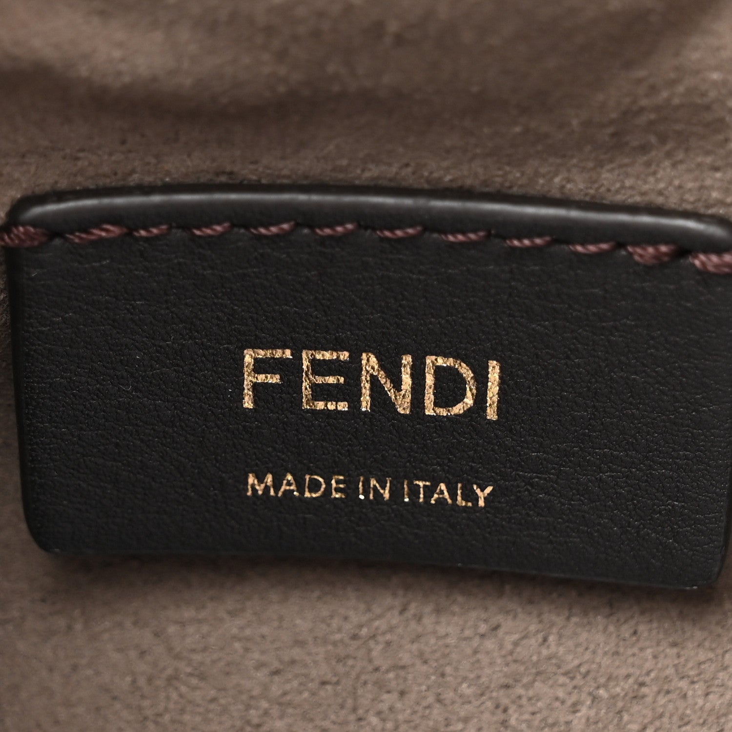 Fendi Suede Vitello King F is Fendi Micro FF Mini Mon Tresor Bucket Bag Sigaro Marrone Ebano 6 of 10