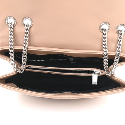 Saint Laurent Calfskin Y Quilted Monogram Medium Loulou Chain Satchel Dark Beige 4 of 9