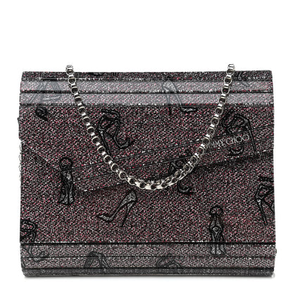 Jimmy Choo Acrylic Glitter Candy Stiletto Clutch Multicolor 1 of 4
