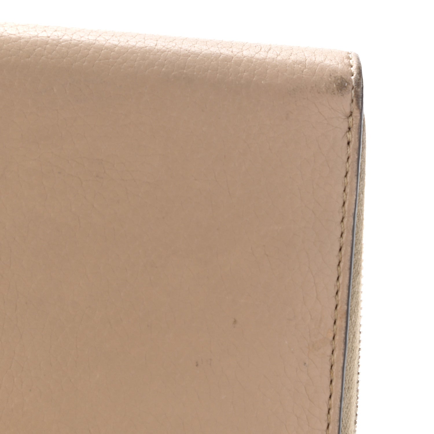 Celine Grained Calfskin Large Zip Around Multifunction Wallet Dune 13 of 15