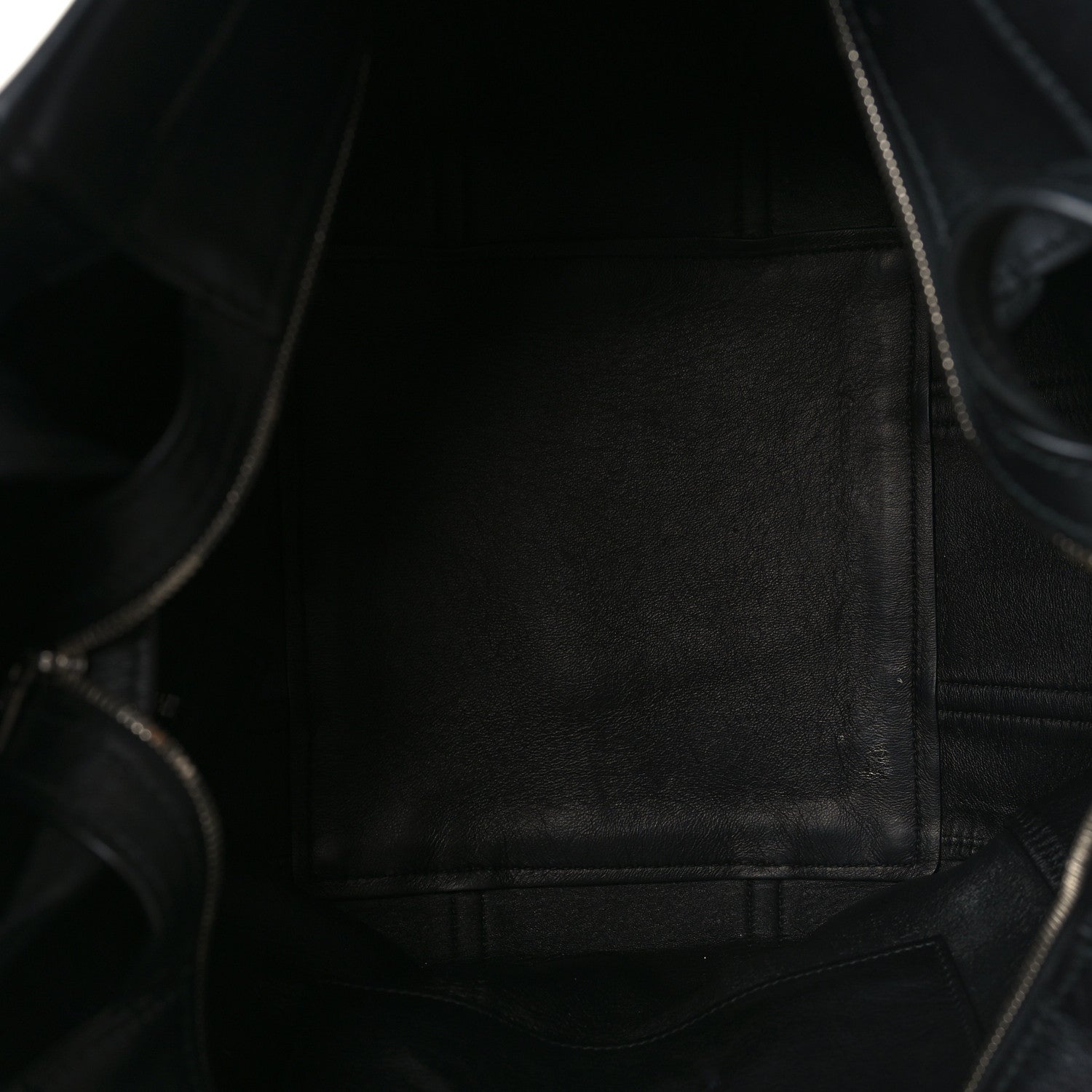 Balenciaga Calfskin Large Laundry Cabas Tote Black 5 of 9