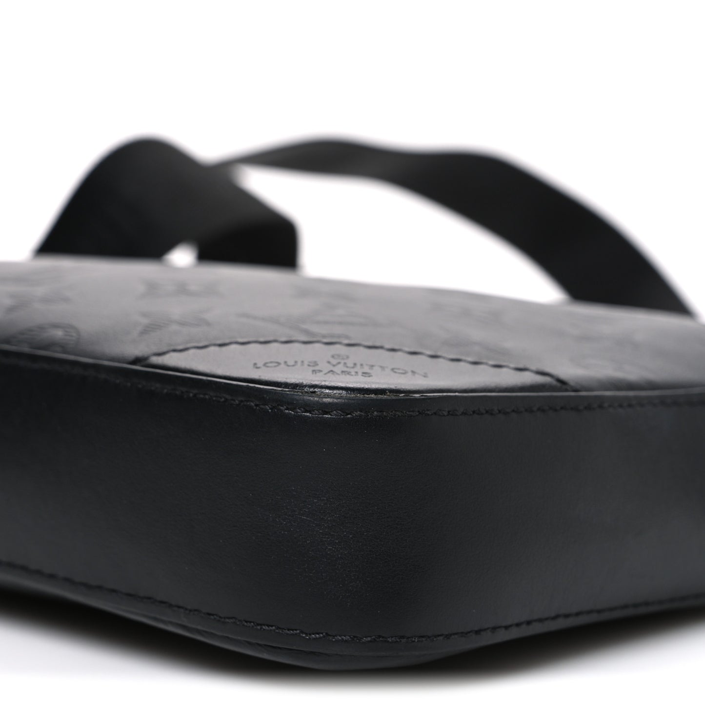 Calfskin Monogram Shadow Duo Messenger Black