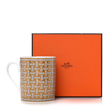 Hermes Porcelain Mosaique au 24 Mug Gold 7 of 7