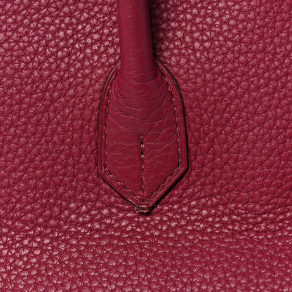 Hermes Taurillon Clemence Birkin 35 Rubis 10 of 48