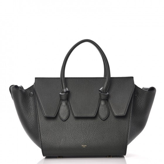 Celine Crisped Calfskin Mini Tie Knot Tote Dark Green 8 of 14