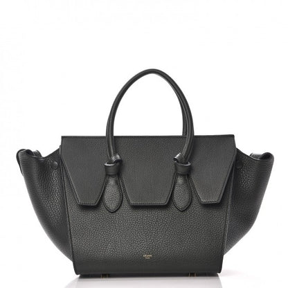 Celine Crisped Calfskin Mini Tie Knot Tote Dark Green 8 of 14