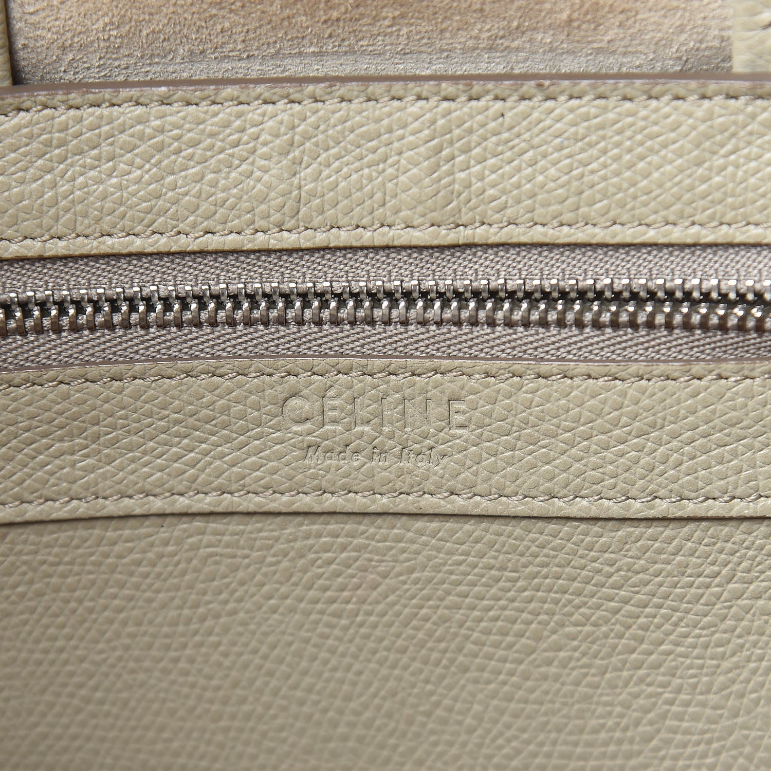 Celine Grained Calfskin Small Vertical Bi-Cabas Fluo Orange Taupe 6 of 23