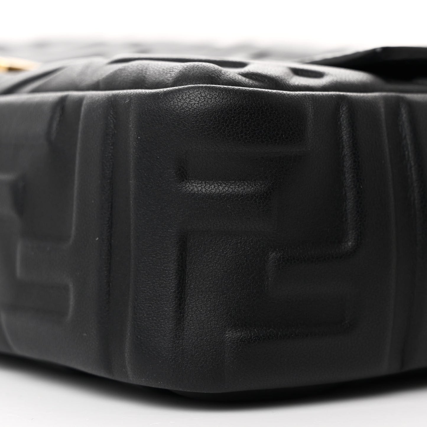Nappa FF 1974 Embossed Baguette Black