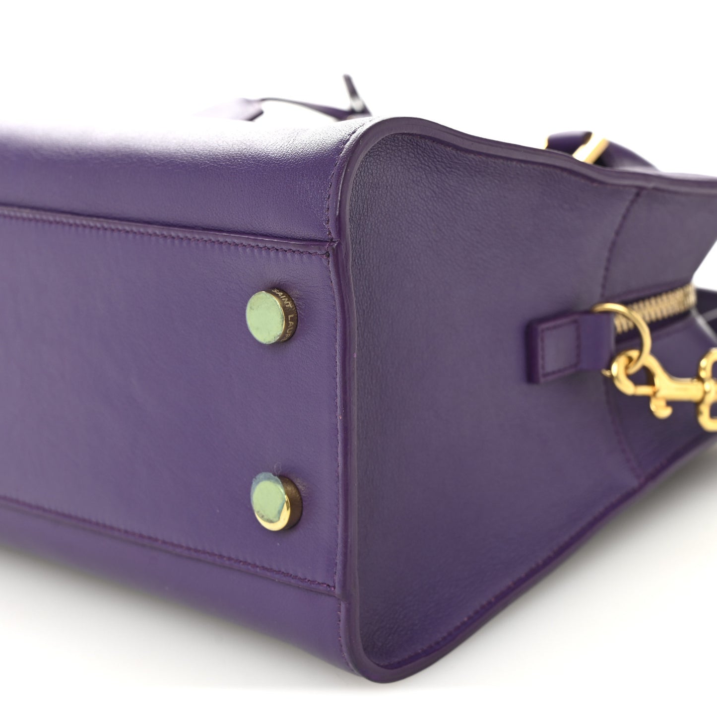 Calfskin Monogram Baby Cabas Purple
