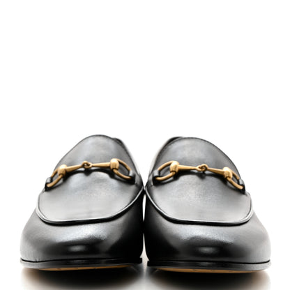 Gucci Calfskin Womens Jordaan Loafers 38.5 Black 2 of 9