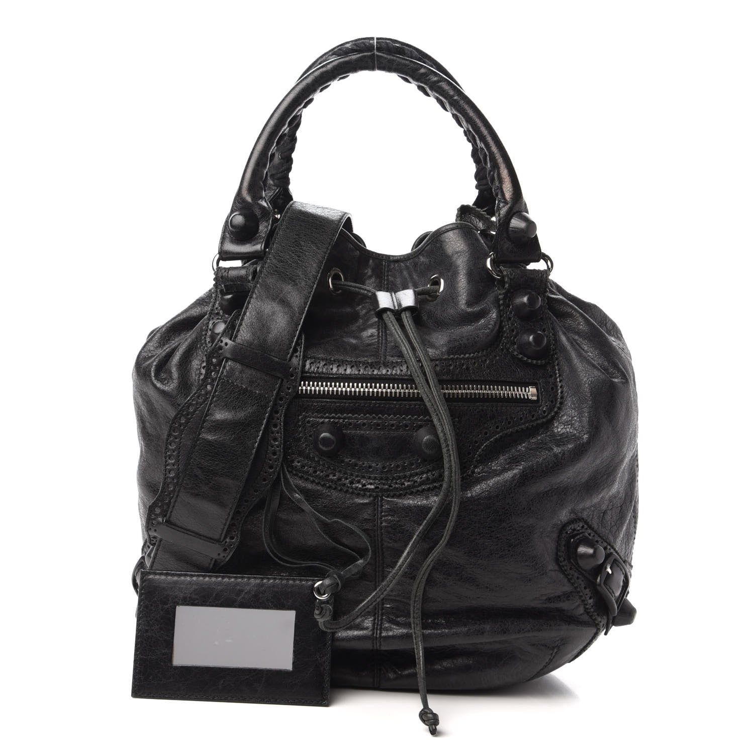 Balenciaga Agneau Giant Brogues Hardware Pompon Black 1 of 11