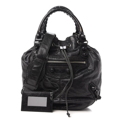 Balenciaga Agneau Giant Brogues Hardware Pompon Black 1 of 11