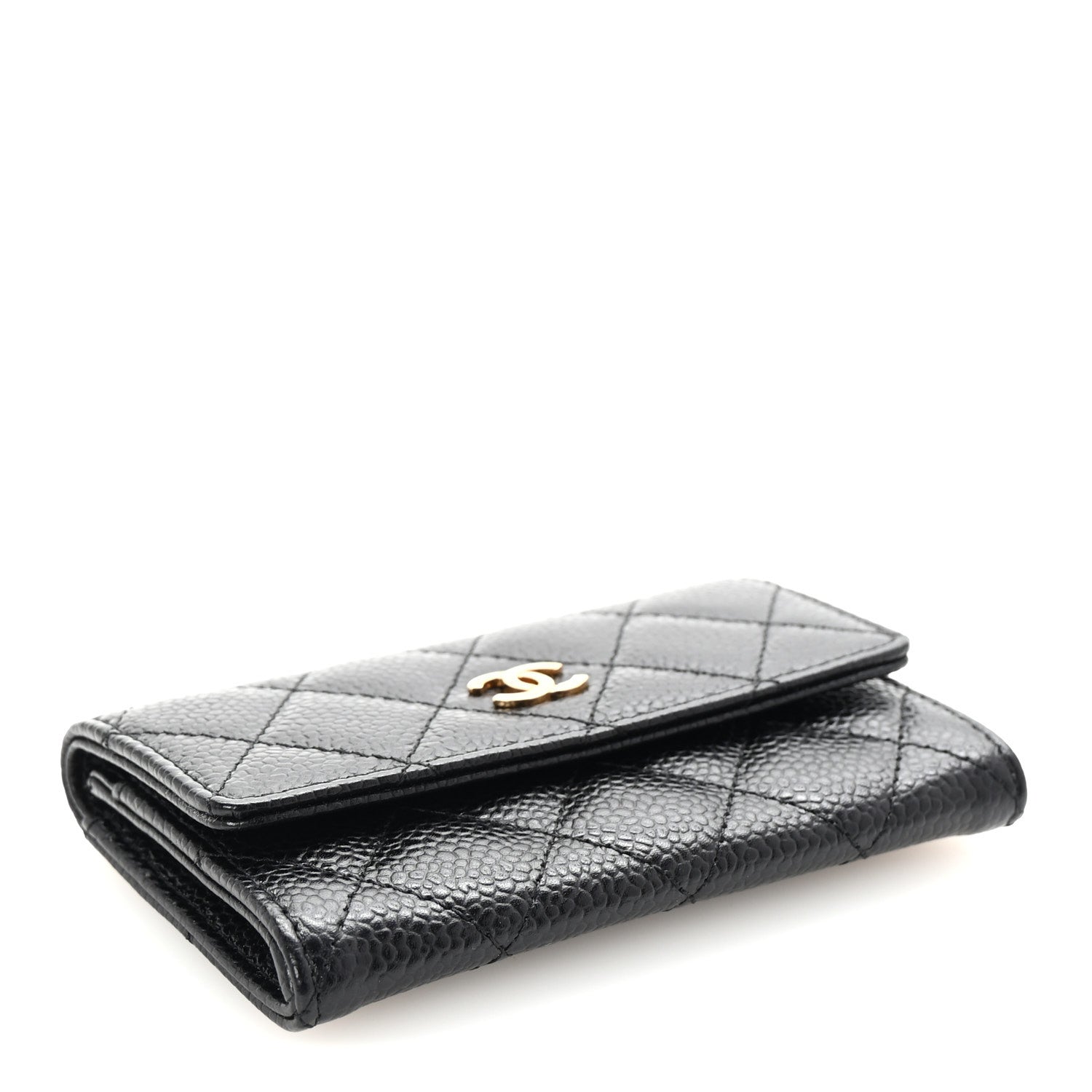 Chanel Caviar Quilted Flap Card Holder Black 4 of 8