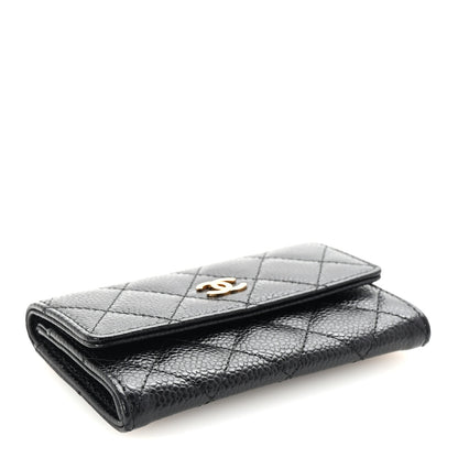 Chanel Caviar Quilted Flap Card Holder Black 4 of 8
