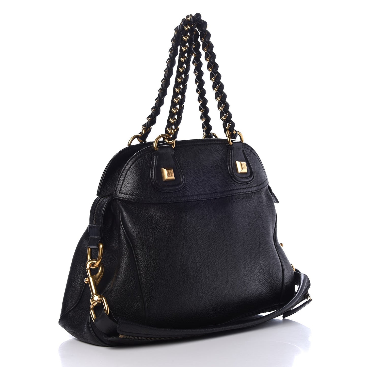 Calfskin Large Chain Wrap Nightingale Black