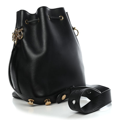 Fendi Vitello Grace Matte F is Fendi Grande Mon Tresor Bucket Bag Black 3 of 13