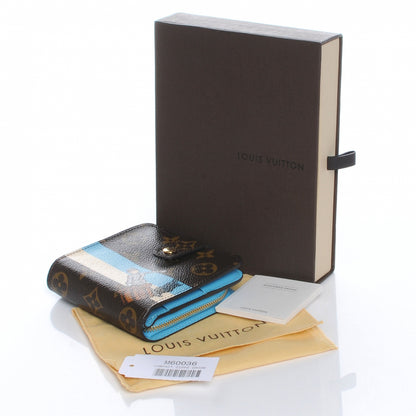 Louis Vuitton Monogram Groom Compact Zip Wallet Blue 9 of 9