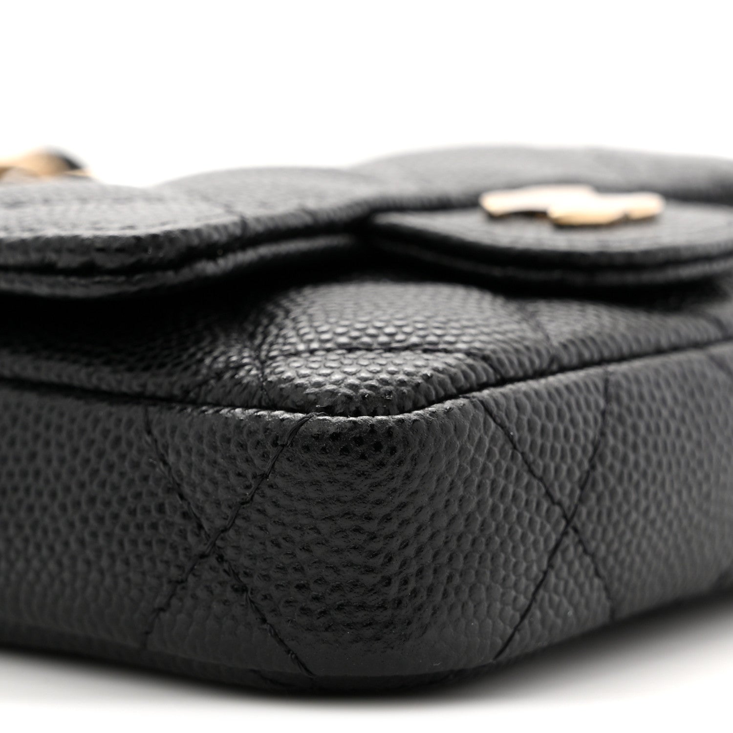 Chanel Caviar Quilted Mini Chain Belt Bag Black 9 of 11