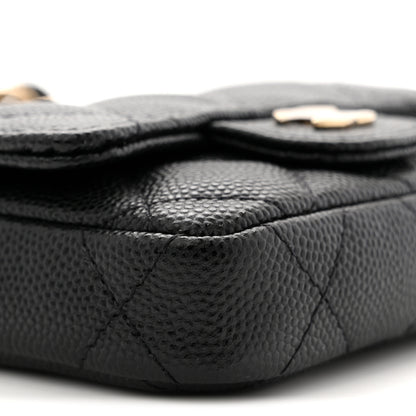 Chanel Caviar Quilted Mini Chain Belt Bag Black 9 of 11