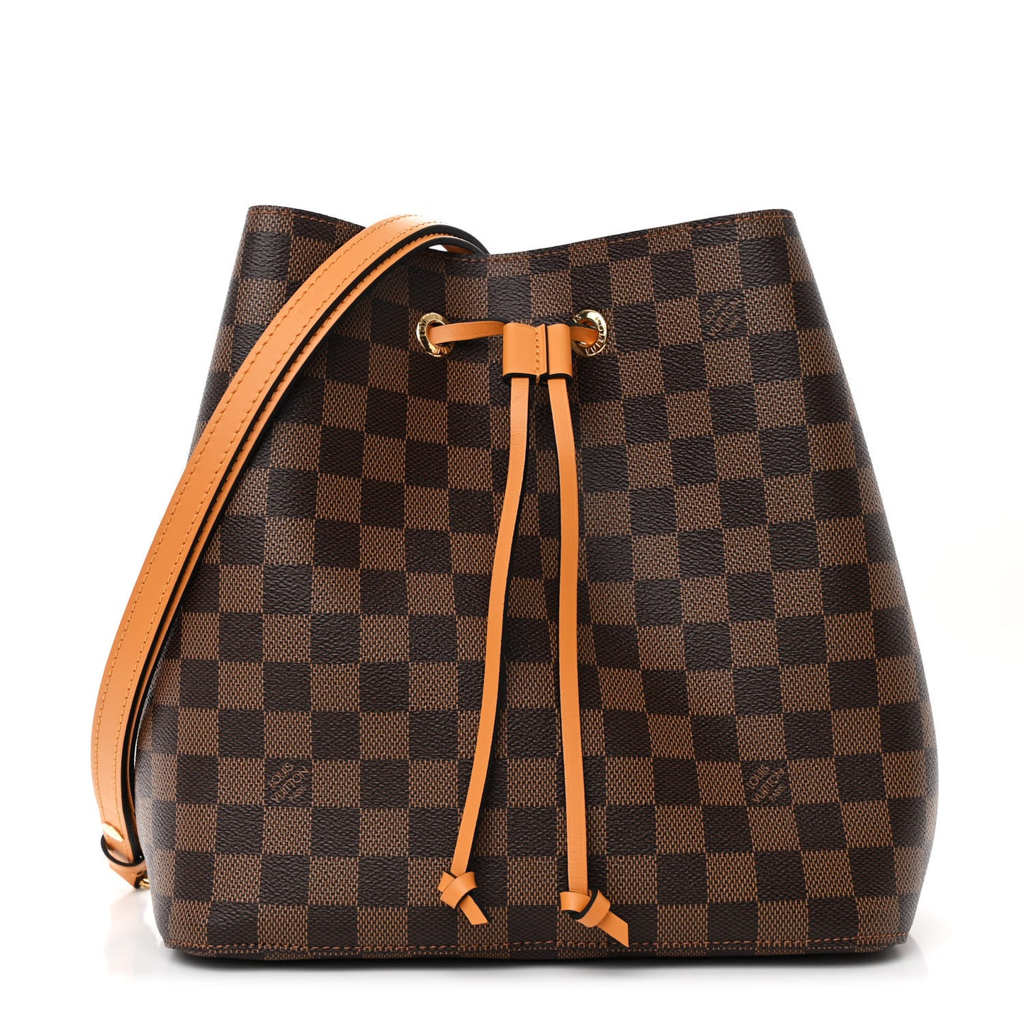 Damier Ebene Neonoe MM Safran