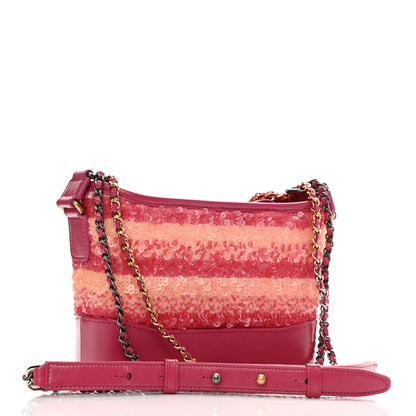 Chanel Sequin Calfskin Small Gabrielle Hobo Pink 3 of 10
